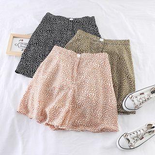 Floral Print High-waist Chiffon Shorts
