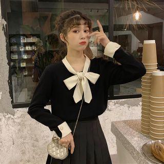 Ribbon Two Tone Blouse