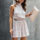 Halter Floral Romper