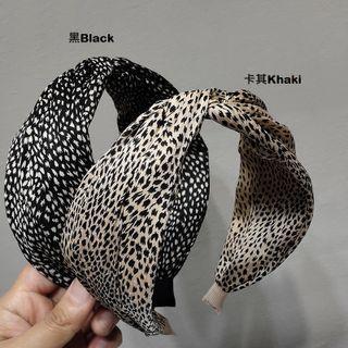 Leopard Print Wide Headband