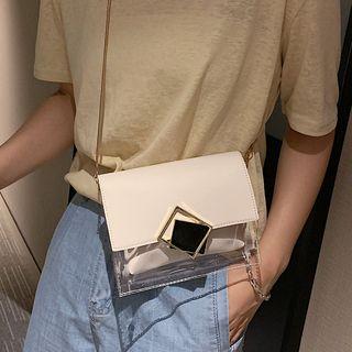 Set: Transparent  Crossbody Bag + Pouch