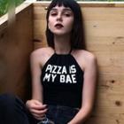 Strappy Lettering Tank Top