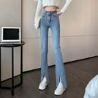 Boot-cut Splitted Jeans