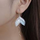 925 Sterling Silver Mermaid Tail Dangle Earring Fish Tail Earring - One Size