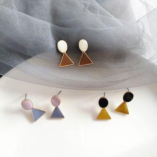Glaze Triangle Dangle Earring