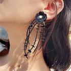 Flower Pvc Fringed Earring
