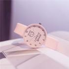 Lettering Silicone Strap Watch
