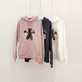 Bear Embroidery Hoodie