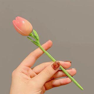 Rose Headpiece 1 Pc - Pink & Green - One Size