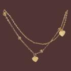Layered Charm Necklace Necklace - Gold - One Size