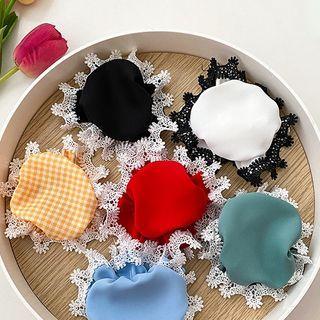 Lace Trim Hair Bun Net / Set