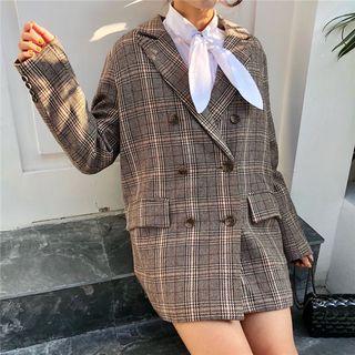 Vintage Plaid Blazer As Shown In Figure - One Size
