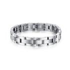 Simple Classic Geometric 316l Stainless Steel Bracelet Silver - One Size