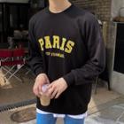 Paris Embroidered Boxy Sweatshirt