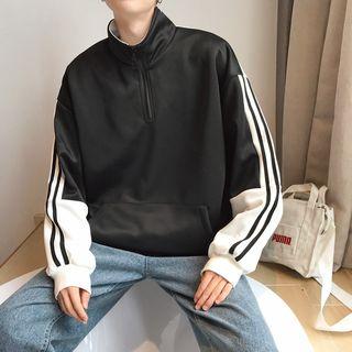Mock-neck Long-sleeve Pullover