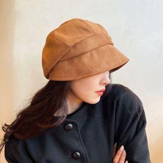 Plain Faux Suede Hat