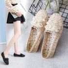 Perforated Lace Loafers