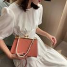 Faux Pearl Hobo Bag
