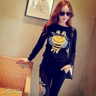 Bee Print Pullover