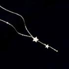 Stainless Steel Star Pendant Y Necklace Stars - One Size