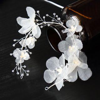 Wedding Mesh Flower Headband As Shown In Figure - One Size