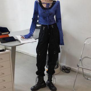 Long-sleeve Tie Dye Top / Tank Top / Harem Pants