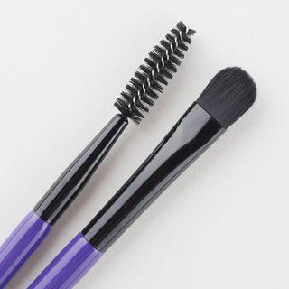 Set Of 2: Eye Makeup Brush Set Of 2 - Purple - One Size
