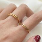 14k Gold Plated Layered Ring