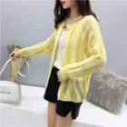 Cable Knit Light Cardigan