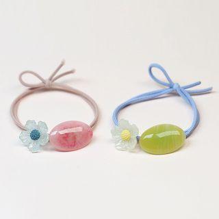 Resin Flower Hair Tie