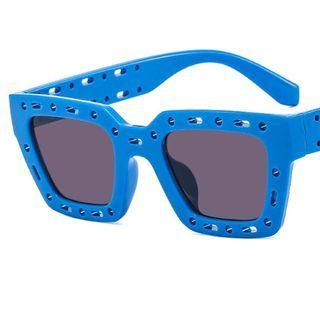 Vintage Studded Square Sunglasses