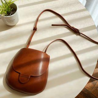 Round Pleather Cross Bag