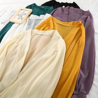 Mesh Long-sleeve Cardigan