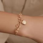 Gemstone Flower Bracelet 4319 - 01 Kc Gold - One Size