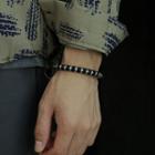 Woven Magnetic Bracelet 1423bracelet - Black & Silver - One Size