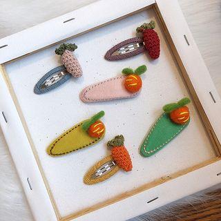 Yarn Vegetable Hair Clip