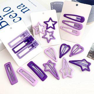 Set Of 3: Acrylic Hair Clip (various Designs)