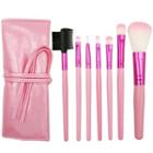 Set: Makeup Brush + Case Pink - One Size