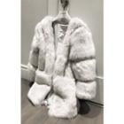 Tiered Faux-fur Coat