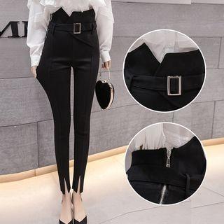 Split Hem Skinny Pants