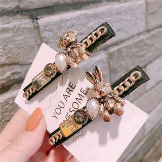 Animal Faux Pearl Hair Clip (various Designs)