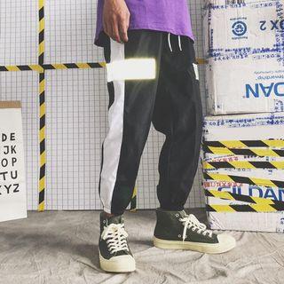 Crop Color Block Sweatpants