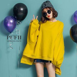Fleece-lined Loose-fit Pullover