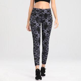 Print High-waist Yoga Pants / Shorts