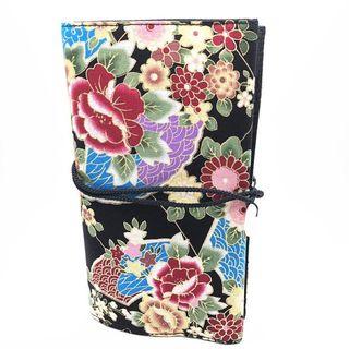 Flower Print Makeup Brush Roll Bag