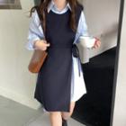 Shirtdress / Tie-side Overall Dress