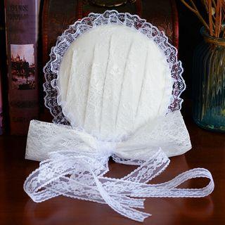 Wedding Lace Bow-accent Hat As Shown In Figure - One Size