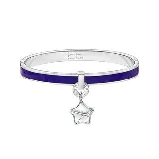 Share Of Love Lucky Star Purple Enamel Bangle