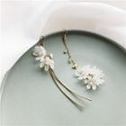 Non-matching Acrylic Flower Fringed Earring