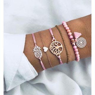 Set Of 5: Bracelet 01 - 10761 - As Shown In Figure - One Size